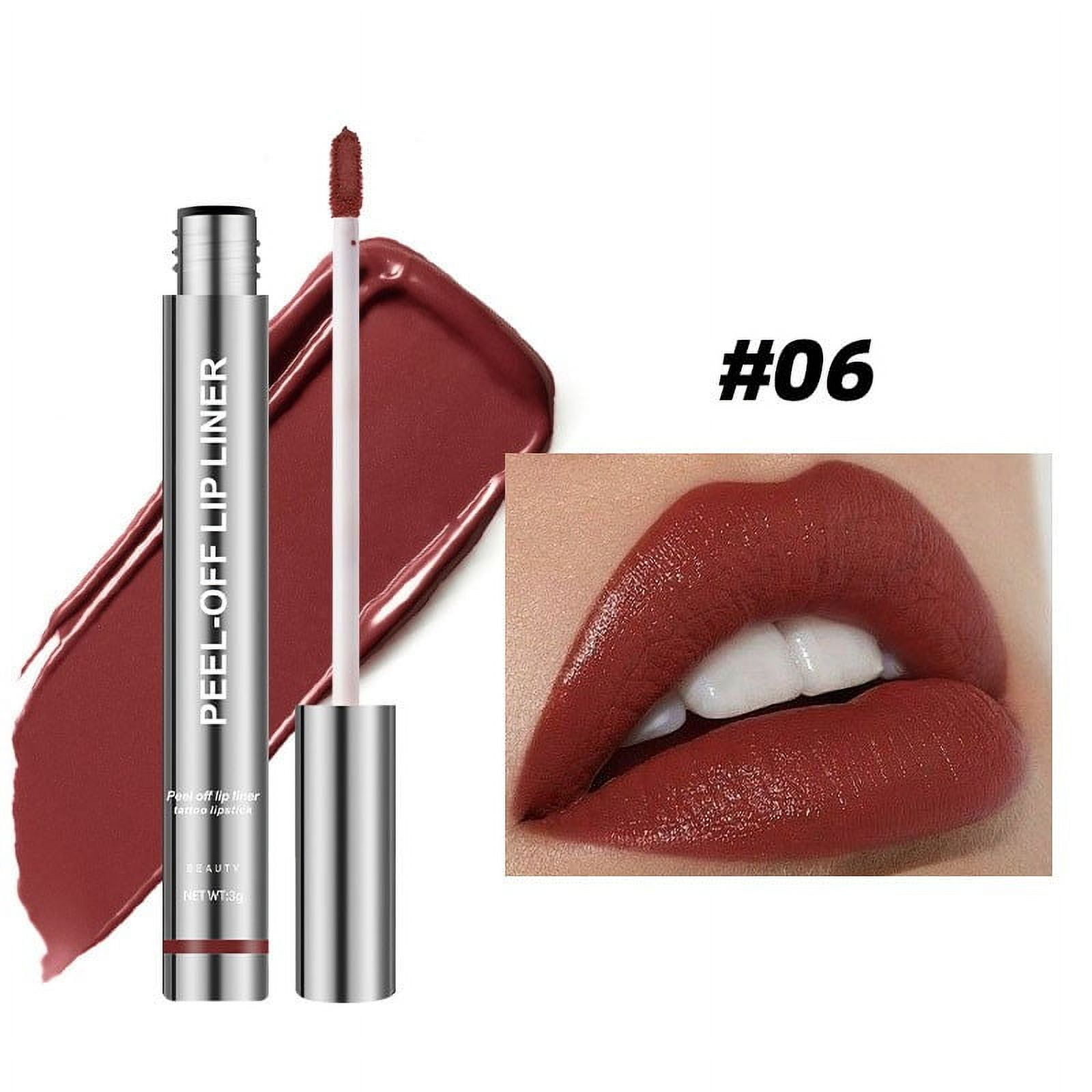 Peel Off Lip Liner & Lip Stain Set - 3 Farben, Wasserfest, Langanhaltend Wie Ein Tattoo, Mit Hyaluron