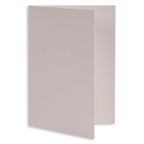 Timberwolf Gray Folded Card A7 Gmund Colors Matt 5 1/8 x 7 111C, 25