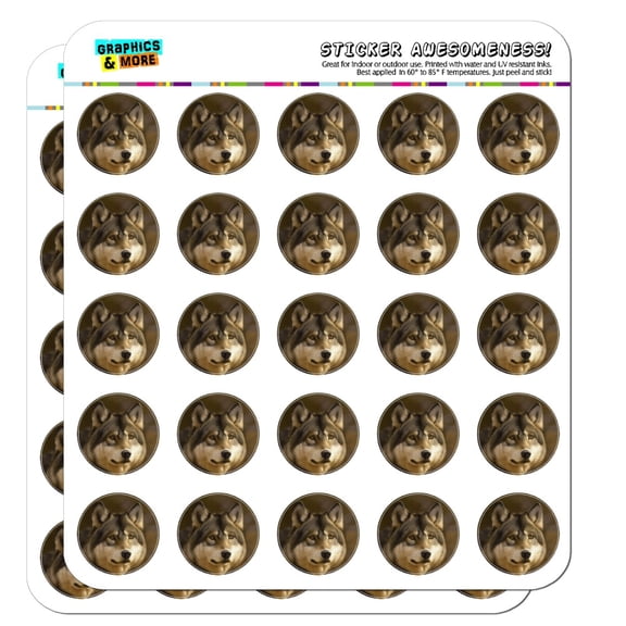 Timberwolf Timber Wolf Wolves Planner Calendar Scrapbooking Crafting Stickers