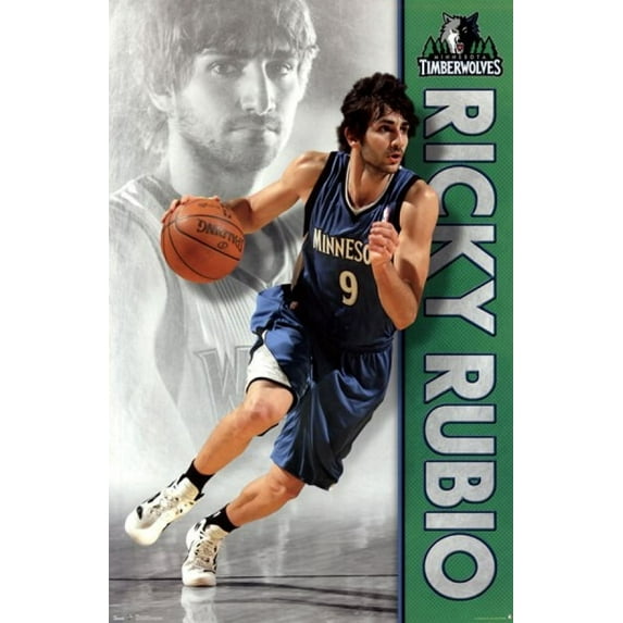 Timberwolves - R Rubio 12 Poster Print (24 x 36)