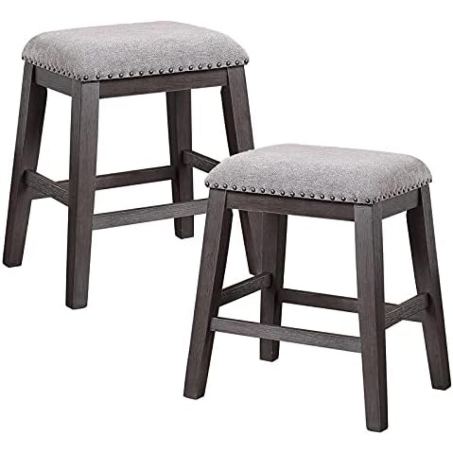 Timbre Contemporary Wood Counter Height Stools in Gray ()