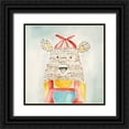 thumbnail image 1 of Timbrook, Natalie 15x15 Black Ornate Wood Framed with Double Matting Museum Art Print Titled - Deanie Beanie Bear, 1 of 4