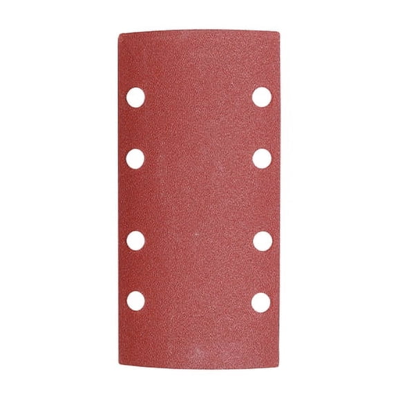 Timco - 1/3 Sanding Sheets - 120 Grit - Red - Punched (Size 93 x 185mm - 5 Pieces)