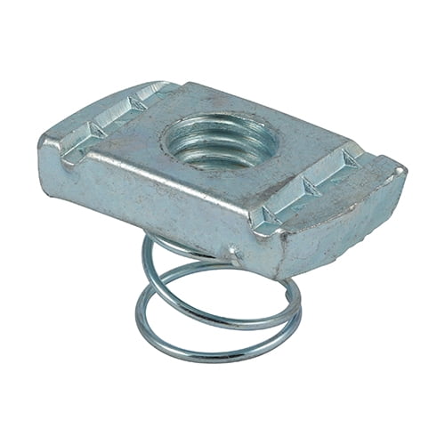 Timco - Channel Nuts Short Spring - Zinc (Size M12 - 100 Pieces)