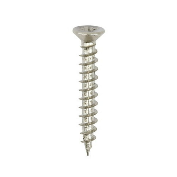 Timco - Classic Multi-Purpose Hinge Screws - PZ - Countersunk - Nickel (Size 3.0 x 20 - 200 Pieces)
