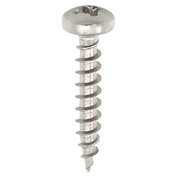 Timco - Classic Multi-Purpose Screws - PZ - Pan Head - A2 Stainless Steel (Size 3.5 x 16 - 200 Pieces)