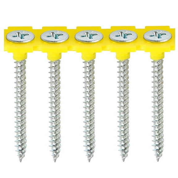 Timco - Collated Drywall Metal Stud Plasterboard Screws - PH - Bugle - Fine Thread - Zinc (Size 3.5 x 35 - 1000 Pieces)