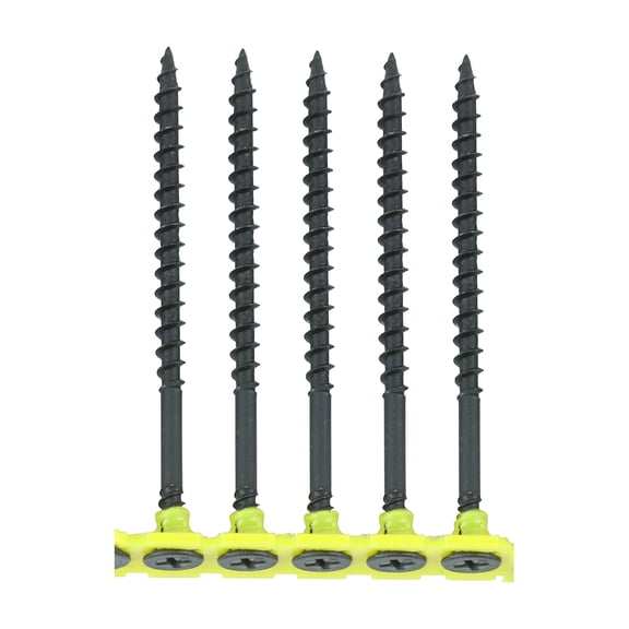 Timco - Collated Drywall Timber Stud Plasterboard Screws - PH - Bugle - Coarse Thread - Black (Size 4.2 x 75 - 500 Pieces)