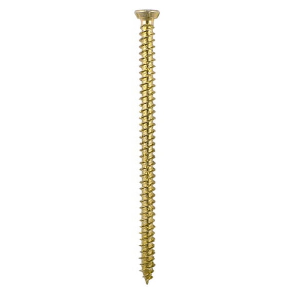 Timco - Concrete Screws - TX - Flat Countersunk - Yellow (Size 7.5 x 80 - 100 Pieces)