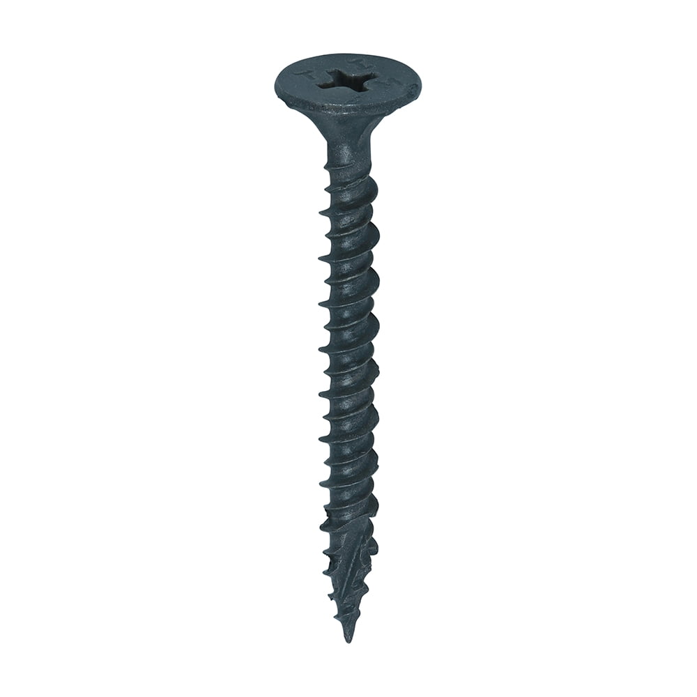 Timco - Drywall Construction Timber Stud Cement Board Screws - PH - Countersunk Wafer - Twin-Cut - Exterior - Silver Organic (Size 4.2 x 42 - 200 Pieces)