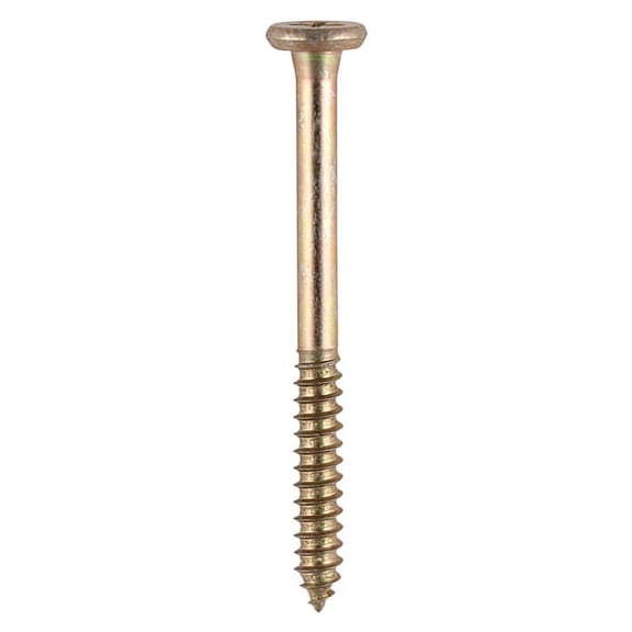 Timco - Element Screws - Shallow Pan Countersunk - PH - Self-Tapping Thread - AB Point - Yellow (Size 4.8 x 80 - 200 Pieces)