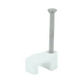 thumbnail image 1 of Timco - Flat Cable Clips - White (Size To fit 1.0mm - 100 Pieces), 1 of 3