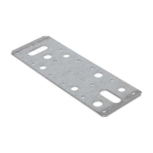 Timco - Flat Connector Plates - Galvanised (Size 62 x 180 - 5 Pieces)