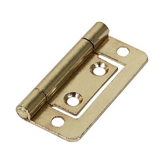 Timco - Flush Hinge (105) - Electro Brass (Size 50 x 38.5 - 2 Pieces)