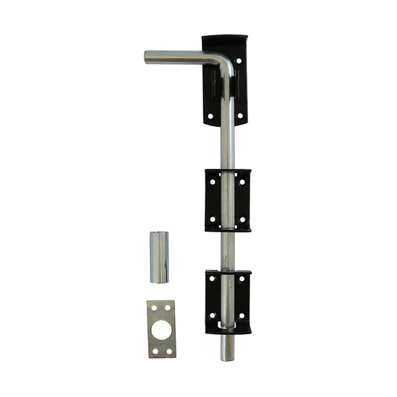Timco - Garage Drop Down Bolt - Black (Size 12" - 1 Each)
