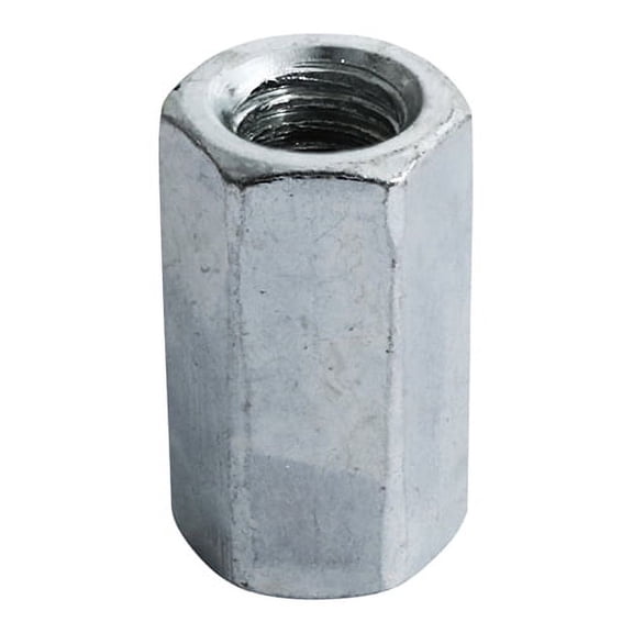 Timco - Hex Connector Nuts - Zinc (Size M8 - 100 Pieces)