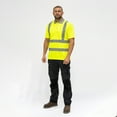 thumbnail image 1 of Timco - Hi-Visibility Polo Shirt - Short Sleeve - Yellow (Size Large - 1 Each), 1 of 5