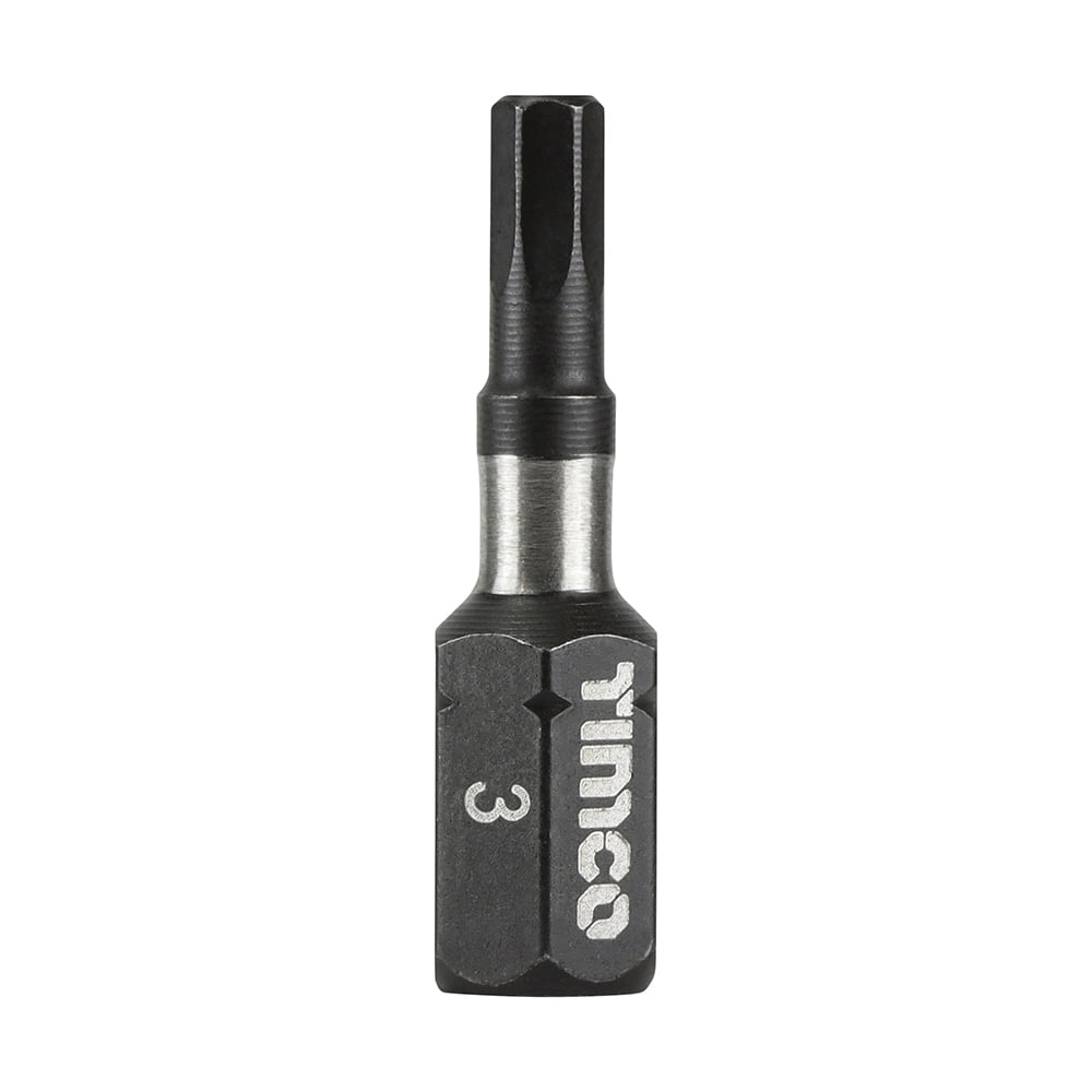 Timco - Impact Driver Bits - Hex (Size 3.0 x 25 - 10 Pieces)