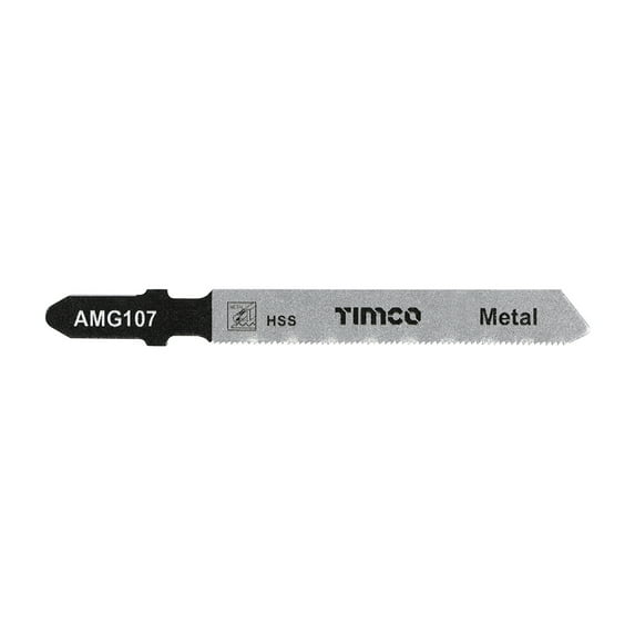 Timco - Jigsaw Blades - Metal Cutting - HSS Blades (Size T118G - 5 Pieces)