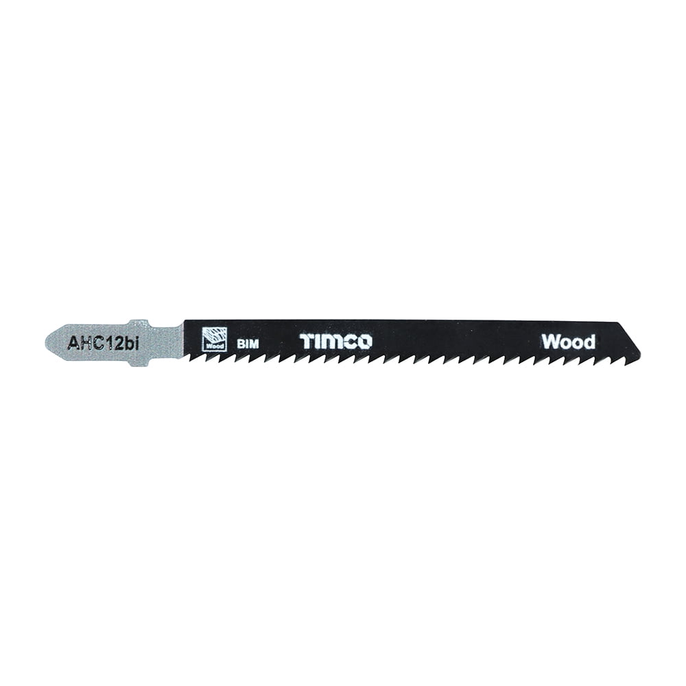 Timco - Jigsaw Blades - Wood Cutting - Bi-Metal Blades (Size T101BF - 5 Pieces)