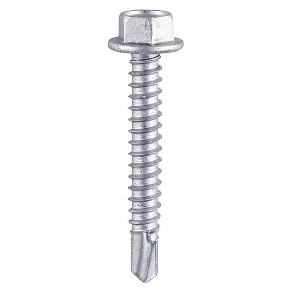 Timco - Metal Construction Light Section Screws - Hex - Self-Drilling - Zinc (Size 12 x 3/4 - 500 Pieces)