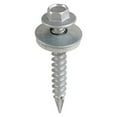 thumbnail image 1 of Timco - Metal Construction Thin Sheet Metal to Timber Screws - Hex - EPDM Washer - Slash Point - Exterior - Silver Organic (Size 6.3 x 32 - 100 Pieces), 1 of 2