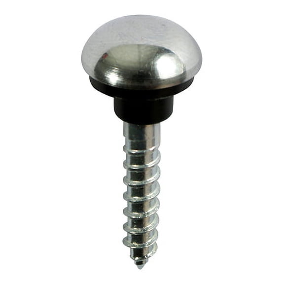 Timco - Mirror Hanging Screws - Zinc - Chrome Dome (Size 8 x 1 1/2 - 200 Pieces)
