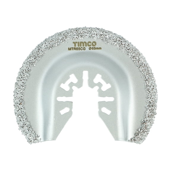 Timco - Multi-Tool Blade - Radial Grit - For Tiles (Size Dia.65mm - 1 Each)