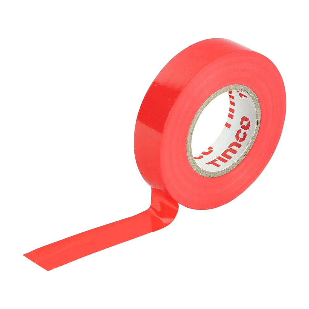 Timco - PVC Insulation Tape - Red (Size 25m x 18mm - 10 Pieces)