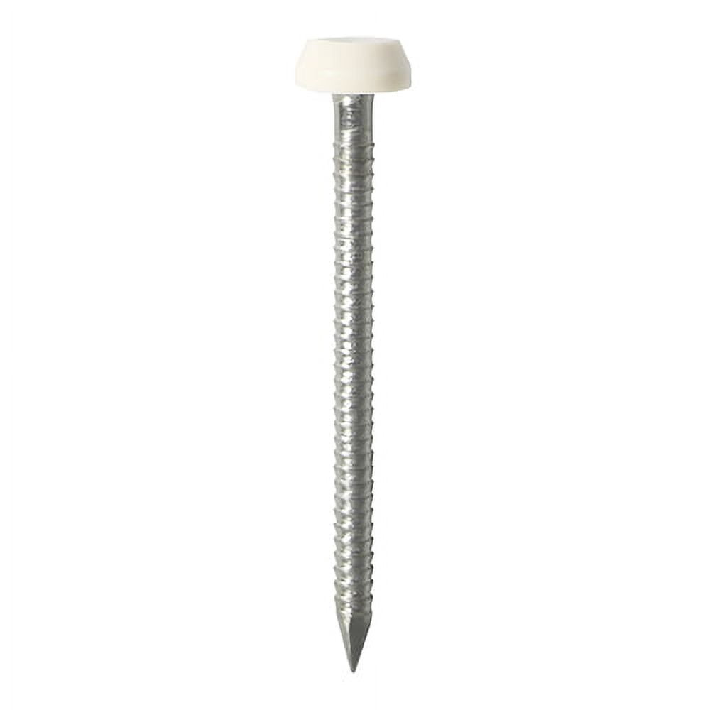 Timco - Polymer Headed Pins - Stainless Steel - White (Size 30mm - 60 Pieces)