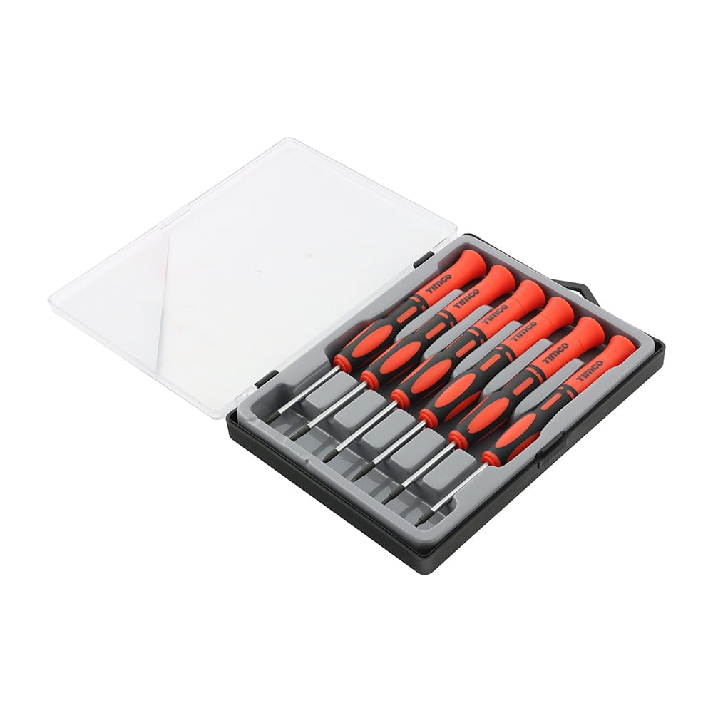 Timco - Precision Screwdriver Set (Size 6pcs - 6 Pieces)