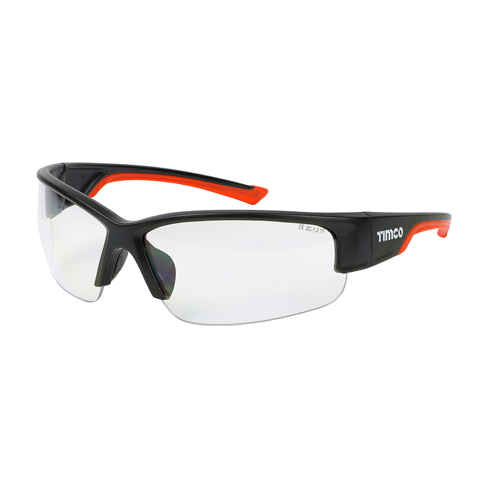 Timco - Premium Safety Glasses - Clear (Size One Size - 1 Each)