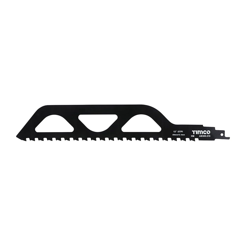 Timco - Reciprocating Saw Blades - Block / Brick Cutting - Tungsten Carbide Tipped Blade (Size S1243HM - 1 Each)