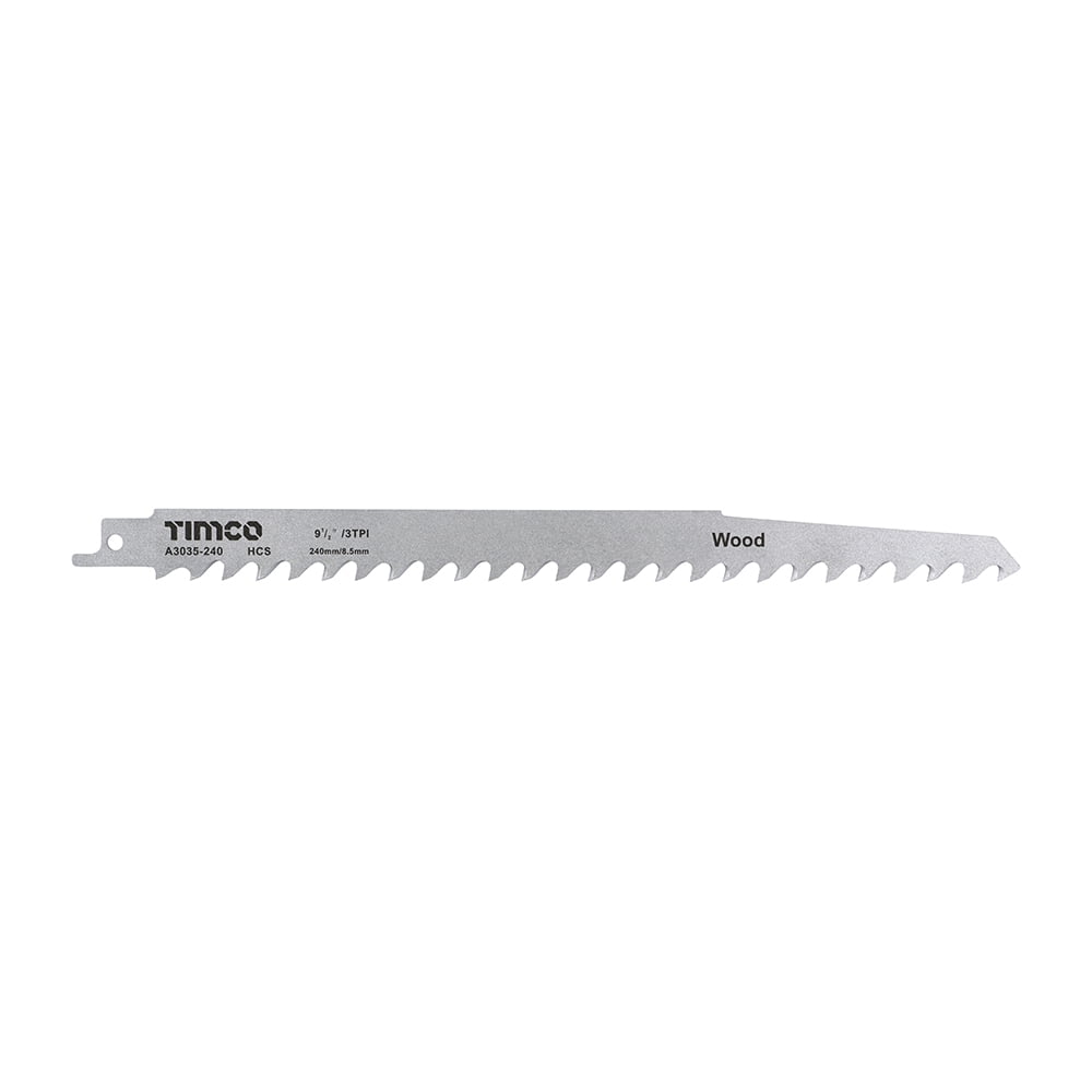 Timco - Reciprocating Saw Blades - Wood Cutting - High Carbon Steel (Size S1542K - 5 Pieces)