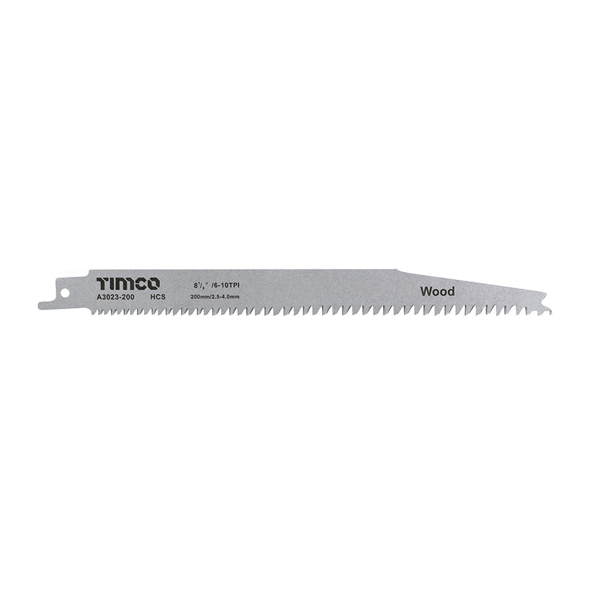 Timco - Reciprocating Saw Blades - Wood Cutting - High Carbon Steel (Size S2345X - 5 Pieces)