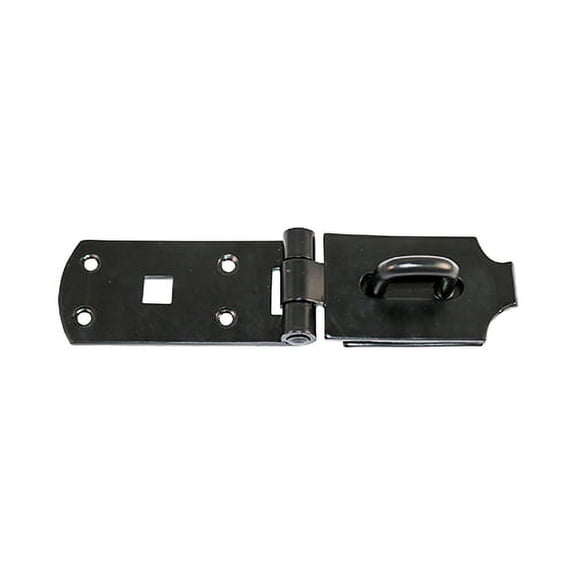 Timco - Secure Bolt On Hasp & Staple - Heavy Duty - Black (Size 8" - 1 Each)