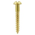 thumbnail image 1 of Timco - Solid Brass Timber Screws - SLOT - Round (Size 4 x 1/2 - 200 Pieces), 1 of 2