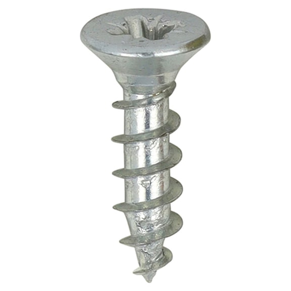 Timco - Solo Chipboard & Woodscrews - PZ - Double Countersunk - Zinc (Size 3.0 x 12 - 200 Pieces)