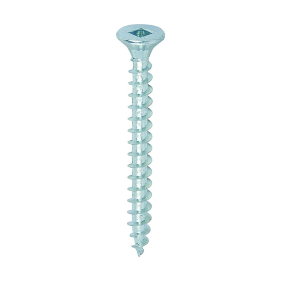 Timco - Solo Chipboard & Woodscrews - SQ - Double Countersunk - Zinc (Size 4.0 x 40 - 200 Pieces)