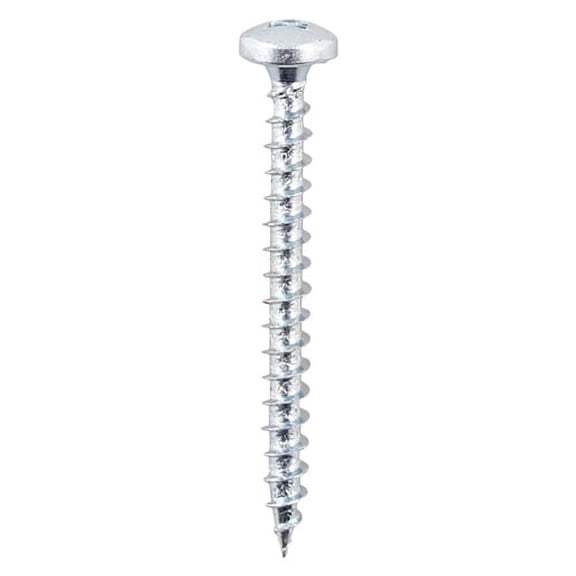 Timco - Solo Chipboard & Woodscrews - SQ - Pan - Zinc (Size 4.0 x 20 - 200 Pieces)