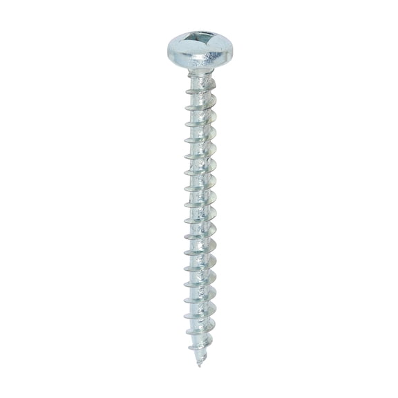 Timco - Solo Chipboard & Woodscrews - SQ - Pan - Zinc (Size 4.0 x 40 - 200 Pieces)