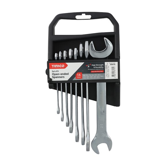 Timco - Spanner Set - Open-ended (Size 8pcs - 8 Pieces)