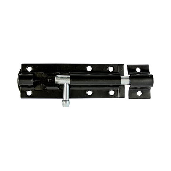 Timco - Straight Tower Bolt - Black (Size 10" - 1 Each)