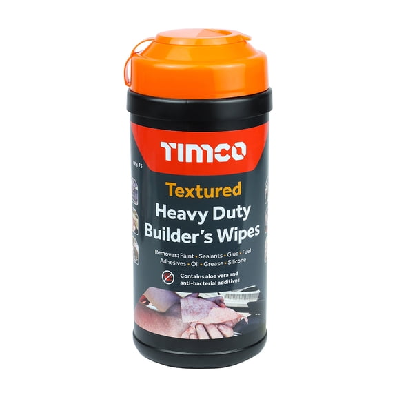 Timco - Textured Heavy Duty Builders Wipes (Size 75 Wipes - 75 Pieces)