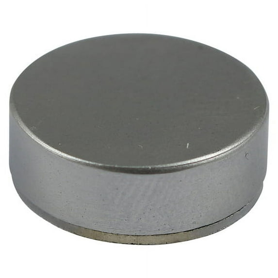 Timco - Threaded Screw Caps - Solid Brass - Satin Chrome (Size 16mm - 4 Pieces)