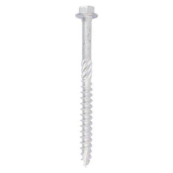 Timco - Timber Frame Construction & Landscaping Screws - Hex - Exterior - Silver Organic (Size 6.0 x 40 - 10 Pieces)