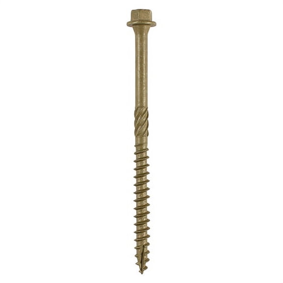 Timco - Timber Screws - Hex Head - Exterior - Green (Size 6.7 x 100 - 6 Pieces)