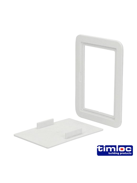 - Timloc Access Panel - Plastic - Clip Fit - White - AP110 (Size 115 x 165 - 1 Each)