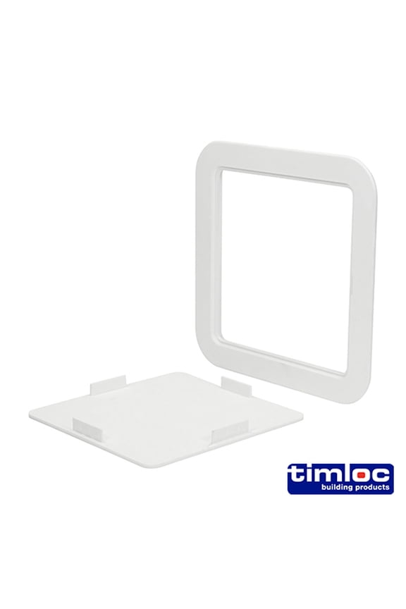 - Timloc Access Panel - Plastic - Clip Fit - White - AP200 (Size 205 x 205 - 1 Each)