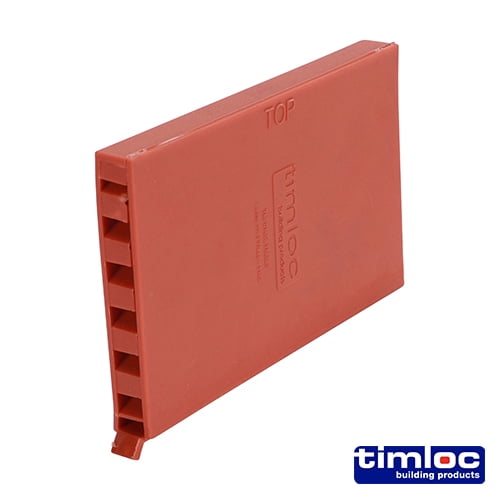 Timco - Timloc Cavity Wall Weep Vent - Terracotta - 1143TE (Size 65 x 10 x 100 - 50 Pieces)